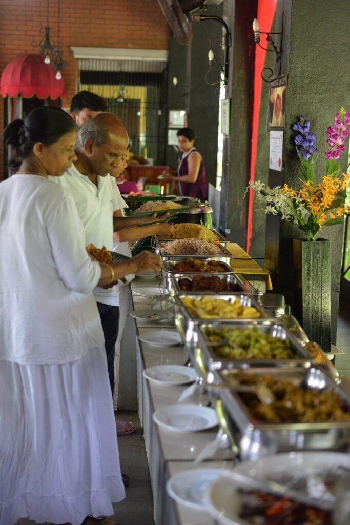 Delicious Sri Lankan and Western buffet at Ambalama Leisure Restaurant